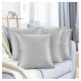 Nestl 2Pc Pillow with light gray cover 20X20