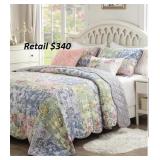 Greenland Home F 3 Piece Quilt Set, King#28