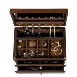 Mele & Co Brisbane Walnut-Finish Jewelry Box #24