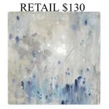 Blue Wandering II Stretched Canvas Print #15.4