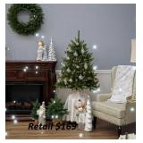 National Tree 4ft. Pre-Lit Dunhill Fir Tree+Lights