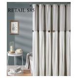 Lush Dï¿½cor Linen Button Shower Curtain #9.5