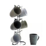 Elama Tahitian Waves 12 oz. Mugs (Set of 6)#5