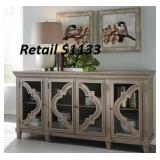 Signature Design Fossil Ridge Door Accent Cabinet