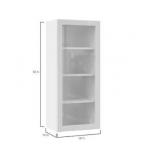 Hampton Bay Wall Cabinet+Glass Door R$318