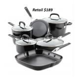 KitchenAid 10pcs Cookware Pots and Pans Set#22