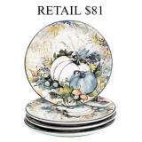 Certified International 4 Piece Dessert Plate