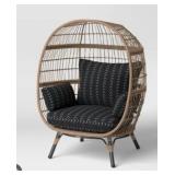 Steel Southport Outdoor Patio Egg Chair BlackR$575