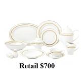 Lorren Home 57 Pcs Dinnerware Set,#54