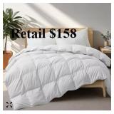 UNIKOME  Goose Down Feather Comforter, Twin#6.30