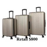 BCBG Vibes 3 Piece Luggage Set #17 W80