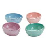 Tabletops Gallery Iridescent Figural Egg Bowls 4Pc
