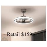 Artika Edwin 23' LED Chandelier Ceiling Fan #28