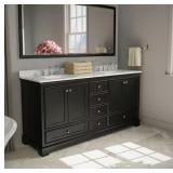 Deborah 79 in. Double Bathroom Vanity in Dark Espr