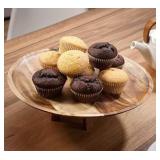 Villeroy & Boch Wood Footed Serving Plate#16