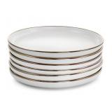 Elama Alejandro Gold-Tone salad Plates Set of6 w12