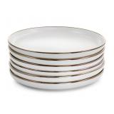 Elama Alejandro Gold-Tone salad Plates Set of6 w12