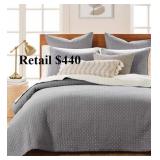 Levtex Cross Stitch Stitching 3-Pc. Quilt Set #18