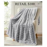 Nestl Ultra Plush Raschel Mink Blanket TwinFull #8