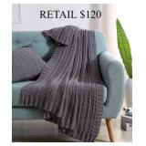 VCNY Home Dublin Cable Knit Throw, 50' x 70' #7