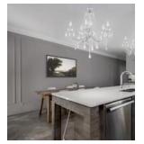 allen+roth5-Light Chrome Chandelier Crystal R$199