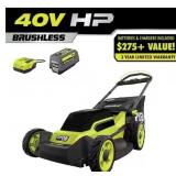 RYOBI 40V 20' Walk Behind Push Lawn Mower