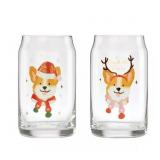 Cambridge Holiday Beer Can Cocktail Glasses 2Pc #2