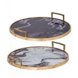 A&B Home Decorative Tray with Handles #24.26
