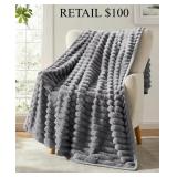 Nestl Ultra Plush Raschel Mink Blanket TwinFull #8