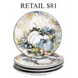 Certified International 4 Piece Dessert Plate