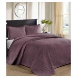 Madison Park Quilted 3Pc Bedspread Set King #18