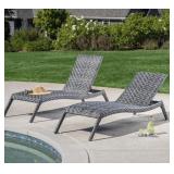 SunVilla Nora Woven Chaise Lounge, 2-pack #86