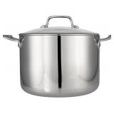 Tramontina SS Stock Pot + Glass Lid #15
