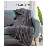 VCNY Home Dublin Cable Knit Throw, 50' x 70' #7