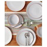INFUSE 12 Pc. Stoneware Dinnerware Set,