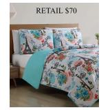 VCNY Home Reversible 3Pc Quilt Set FullQueen #8