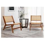 LuxenHome  Armless Accent Chair Set of 2 R$344