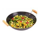 INFUSE Asian Carbon Steel Open Wok#7