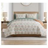 Hazel 8-Piece Reversible Comforter Set King #7