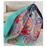 Levtex Fantasia Boho Reversible Quilted Throw #7