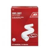 Ace 96'. L x 4'. D Silver/White Vinyl Vent Duct