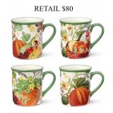 Certified International Harvest Fields Mugs #5.3