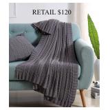 VCNY Home Dublin Cable Knit Throw, 50' x 70' #7
