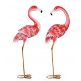 #13 Solar LED Flamingo Pair - Set of 2