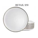 Elama Alejandro Gold-Tone salad Plates, w12