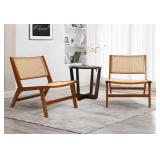 LuxenHome  Armless Accent Chair Set of 2 R$344