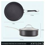 Anolon X 3.5qt Hybrid  Sautï¿½ Pan with Lid#23