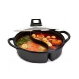 #8 INFUSE 4.4-Qt 2-Section Covered Hot Pot