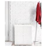 #6  Seville Classics White Resin Laundry Hamper