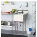 #50 TRINITY 24' x 21.5' 1-Basin SS  Sink+Fauc